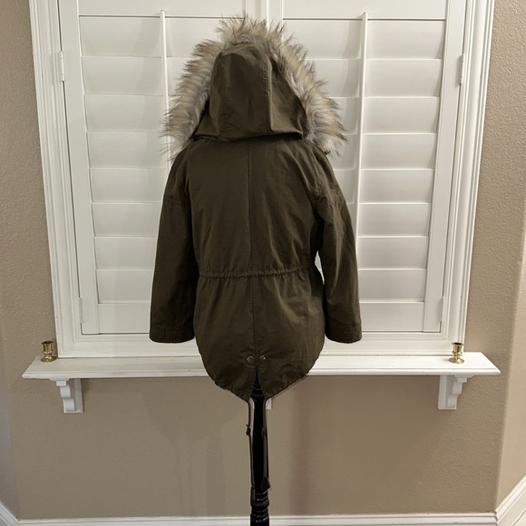 Zara Woman Faux Fur Parka Jacket Coat - Picture 7 of 13